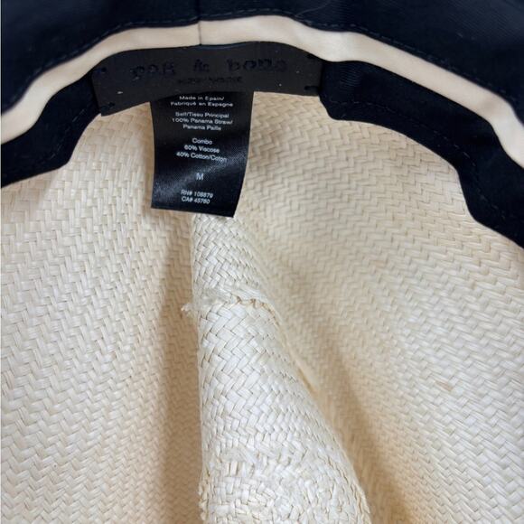 Rag & Bone Panama Hat in Ivory - Picture 3 of 7